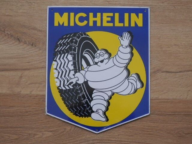 Michelin, blikken plaat 26 x 21 cm.