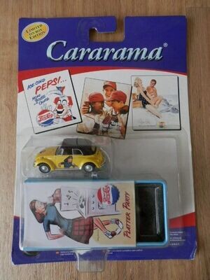 Pepsi Cola Kever geel,Cararama, Limited Tin Box Edition