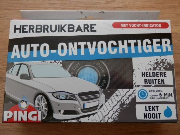 Pingi ontvochtiger voor in auto