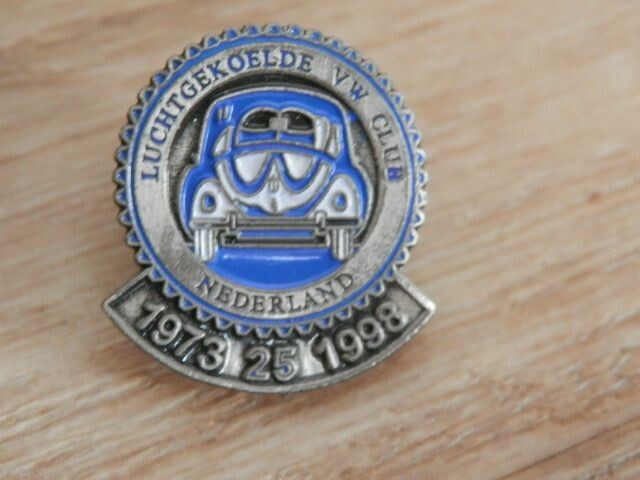 Pin 25 jaar luchtgekoelde VW Club Nederland