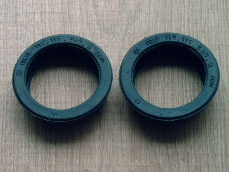 Rubber afdichting kachelslang