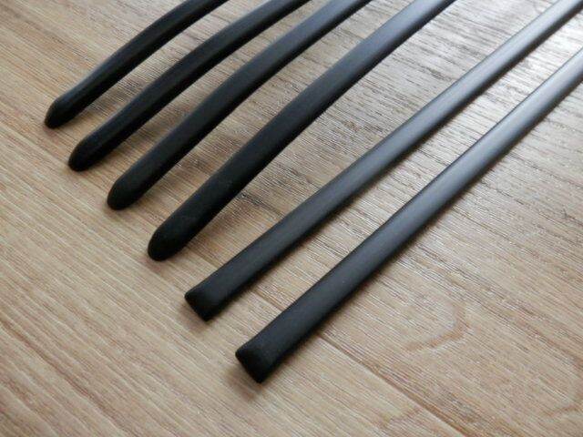 Sierlijsten 6-delig set, zwart VW Golf MK1