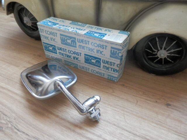 Spiegel links VW Kever Cabriolet na 08-1967.