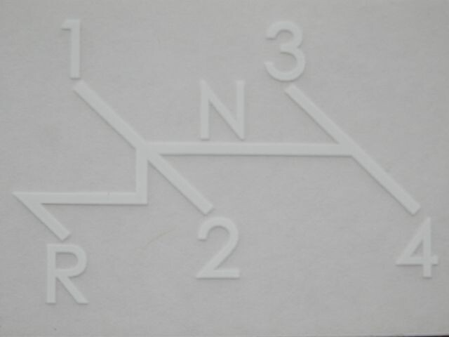 Sticker schakelpatroon asbak