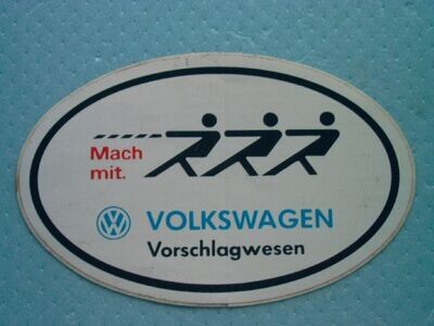 Sticker Volkswagen, ovaal