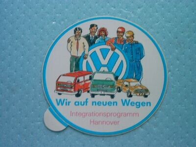 Sticker Volkswagen, rond