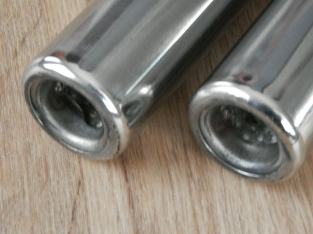 Uitlaat buisjes RVS 275 mm.