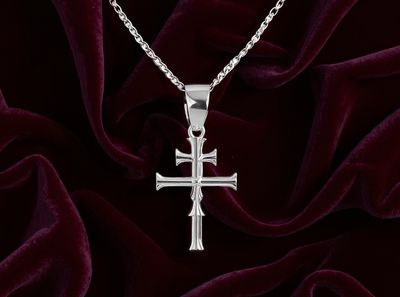Krst Svetog Jovana - Serbian Orthodox Cross Pendant