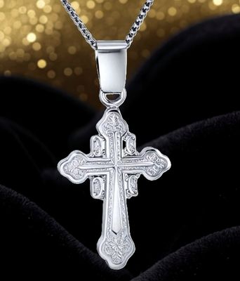 Lazarev Krst -Serbian Orthodox Cross Pendant Sterling silver
