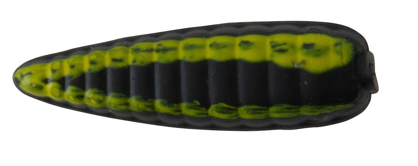 022021500130 (Johnson Beetle Spin 1/32oz Blk/Yellow Stripes)