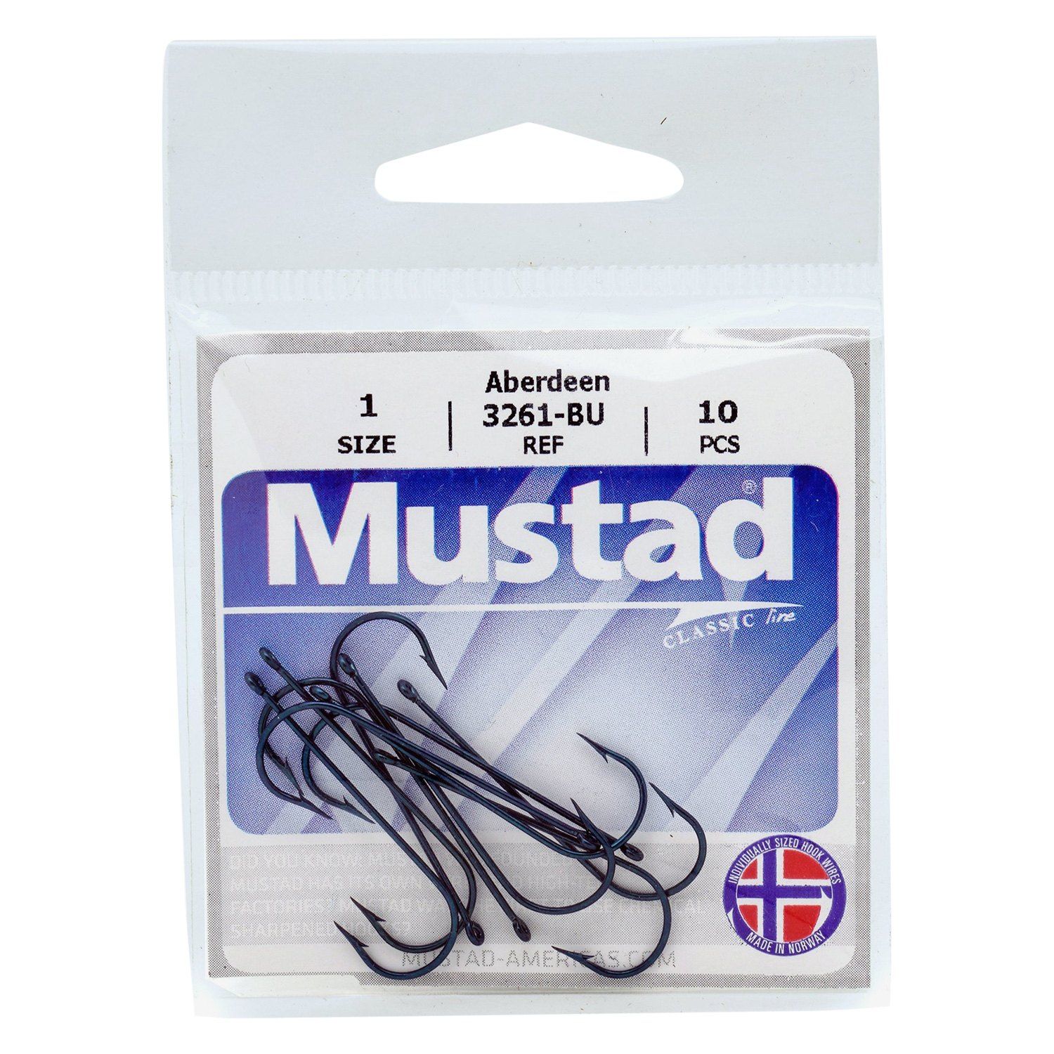023534033689 (MUSTAD BLUE ABERDEEN SZ 6 10PK)