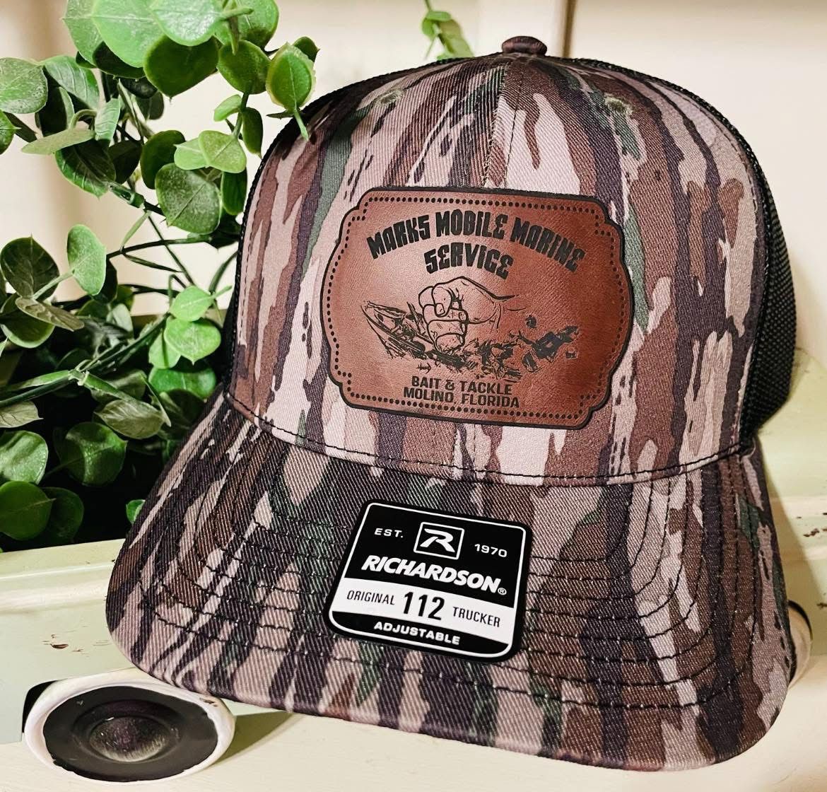 Mark’s Mobile Marine Service Bait &amp; Tackle Real Tree OG Richardson 112 Hat