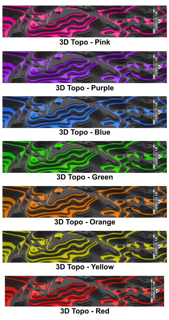 3D Topo Arrow Wraps
