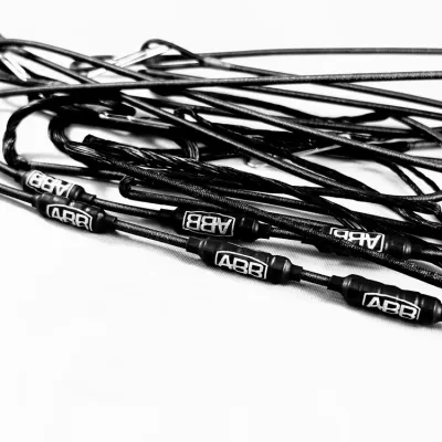 Compound Bow String and Cable Set - ABB Force - All Black - 6 Month Warranty (Installed)