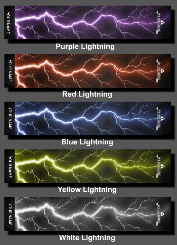 Lightning Arrow Wraps (Qty. 14)