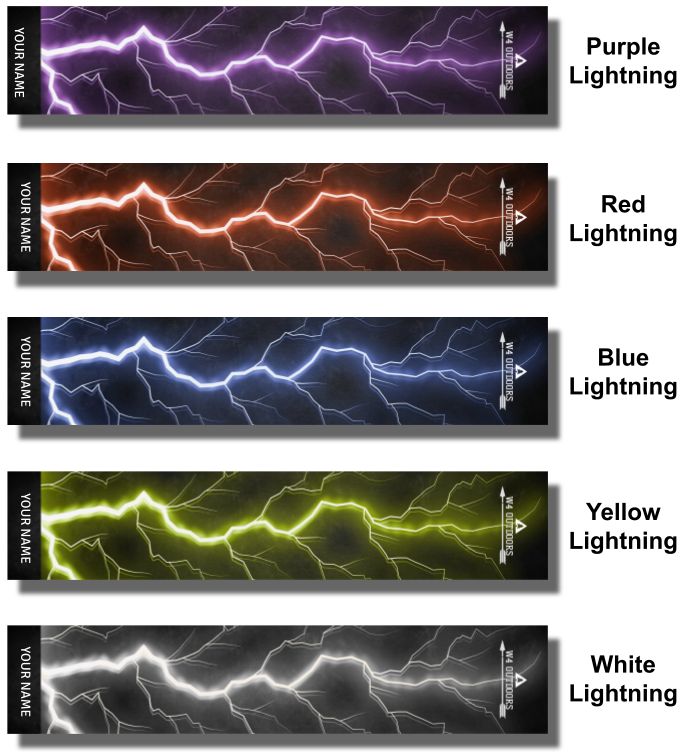 Lightning Arrow Wraps (Qty. 14)