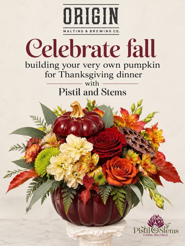 Origins Brewing Fall Pumpkin Workshop