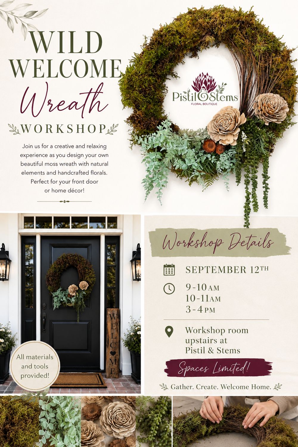 Moss & Meadow Wreath Workshop”