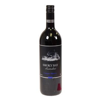 SMOKY BAY Vin rouge d&#39;Australie Cabernet et Merlot 1 L
