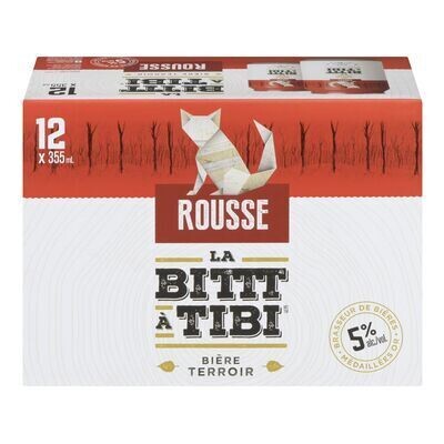 BELGH BRASSE Bière rousse, La Bittt à Tibi 12X355 ML - CANETTES 5.0%ALC