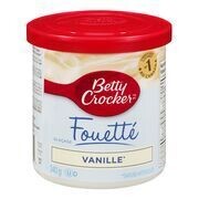 BETTY CROCKER Glaçage à la vanille, Fouetté 340 g
