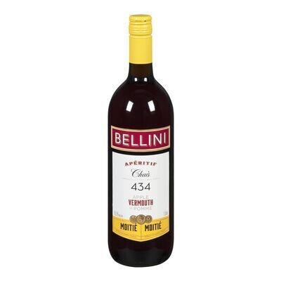 BELLINI Apéritif de vermouth de pomme Moitié-Moitié 1 L