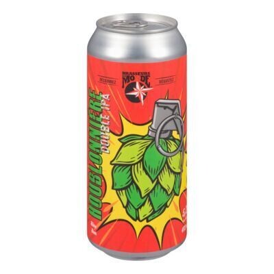 BRASSEURS DU MONDE Bière Houblonnière de type Double IPA 473 ML - CANETTE