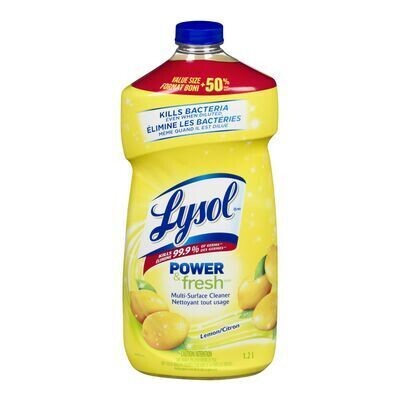LYSOL Nettoyant multi-surfaces liquide au parfum de citron 1.2 L