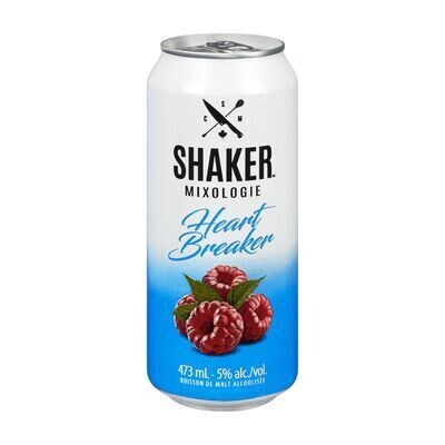 SHAKER MIXOLOGIE Boisson de malt alcoolisée à saveur Heart Breaker 473 ML