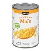 SELECTION Maïs en crème 398 mL