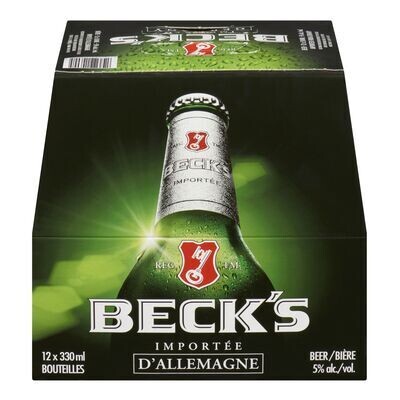 BECK&#39;S Bière allemande 12X330 ML - BOUTEILLES 5.0%ALC