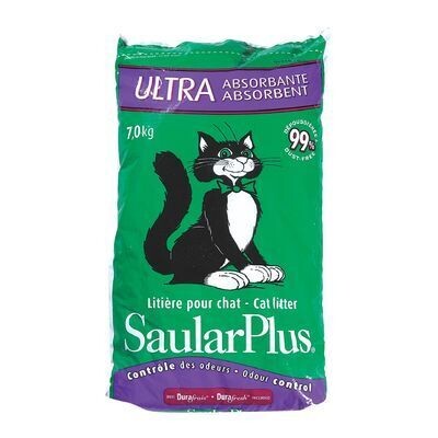 SAULAR Litière pour chats ultra absorbante 7 KG