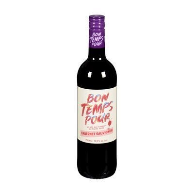 BON TEMPS POUR VIN ROUGE CABERNET SAUVIGNON CANADA 750 ML
