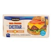 SELECTION Fromage cheddar en tranches épaisses 410 g