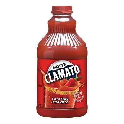 MOTT&#39;S Cocktail de tomate et de palourdes extra épicé, Clamato 1,89 L