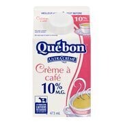 QUÉBON Crème à café 10 %, Ultra&#39;crème 473 mL