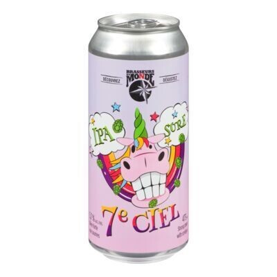 BRASSEURS DU MONDE Bière 7e Ciel de type IPA 473 ML - CANETTE 5.7%ALC