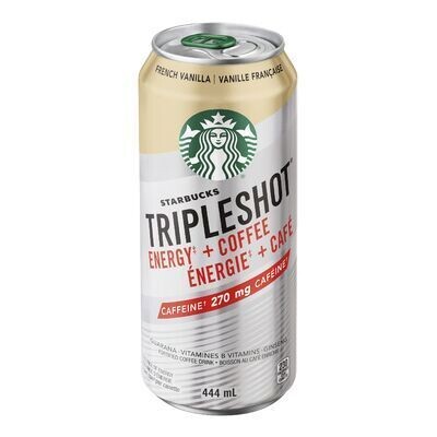 STARBUCKS Boisson énergisante à saveur de vanille, TripleShot 444 ML