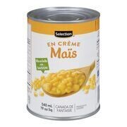 SELECTION Maïs en crème 540 mL
