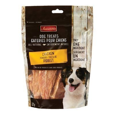 IRRESISTIBLES Filets de poitrine de poulet pour chiens 227 G