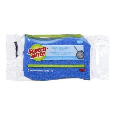 SCOTCH-BRITE Éponges à récurer antiégratignures 2 UN