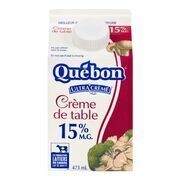 QUÉBON Crème de table 15 %, Ultra&#39;crème 473 mL