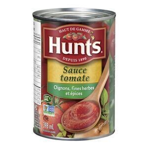 HUNT&#39;S Sauce tomate aux oignons, fines herbes et épices 398 ML