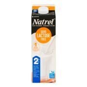 NATREL Lait sans lactose 2 % 1 L