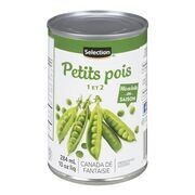 SELECTION Petits pois grosseurs 1 et 2 284 ml