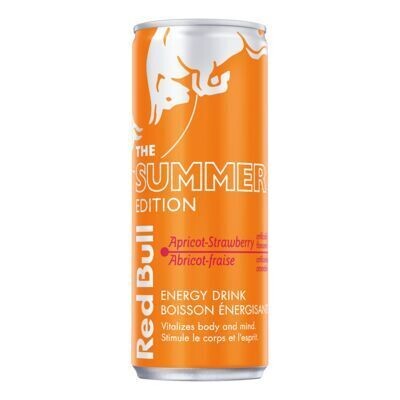 RED BULL Boisson énergisante, abricot et fraise 250 ML