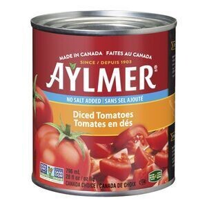 AYLMER Tomates en dés sans sel ajouté 796 ML