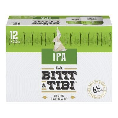 BELGH BRASSE Bière de type IPA, La Bittt à Tibi 12X355 ML - CANETTES 6.0%ALC