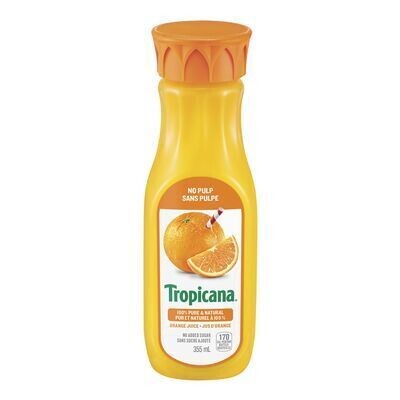 TROPICANA Jus d'orange sans pulpe 325 ML