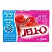 JELL-O Poudre pour gelée à la framboise sans sucre ajouté 10 g